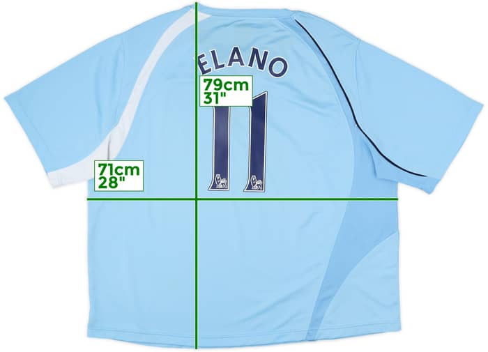 2008-09 Manchester City Home Shirt Elano #11 - 8/10 - (XXL)