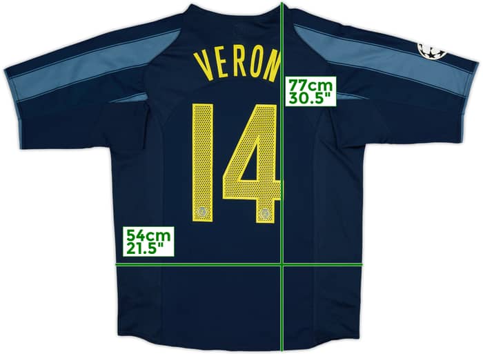 2004-05 Inter Milan Third Shirt Veron #14 - 8/10 - (L)