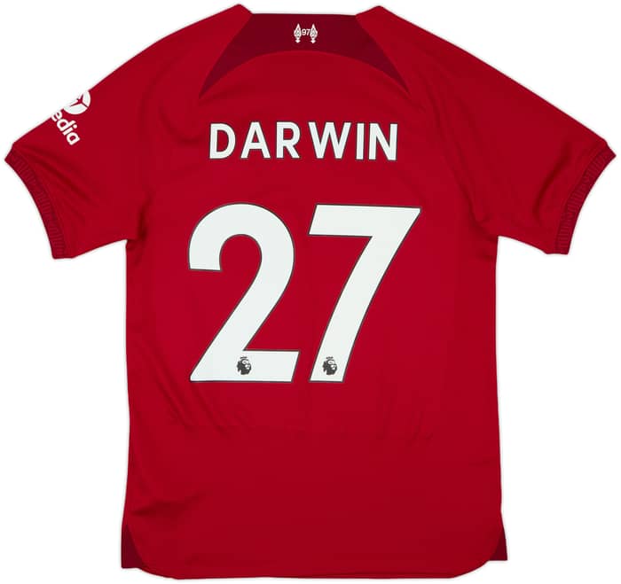 2022-23 Liverpool Home Shirt Darwin #27 - 9/10 - (S)