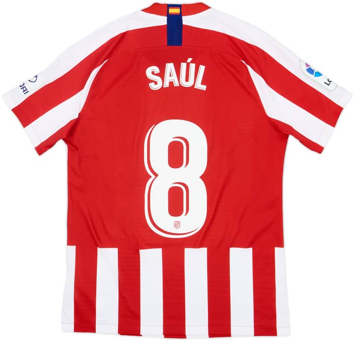2019-20 Atletico Madrid Authentic Home Shirt Saul #8 - 8/10 - (M)