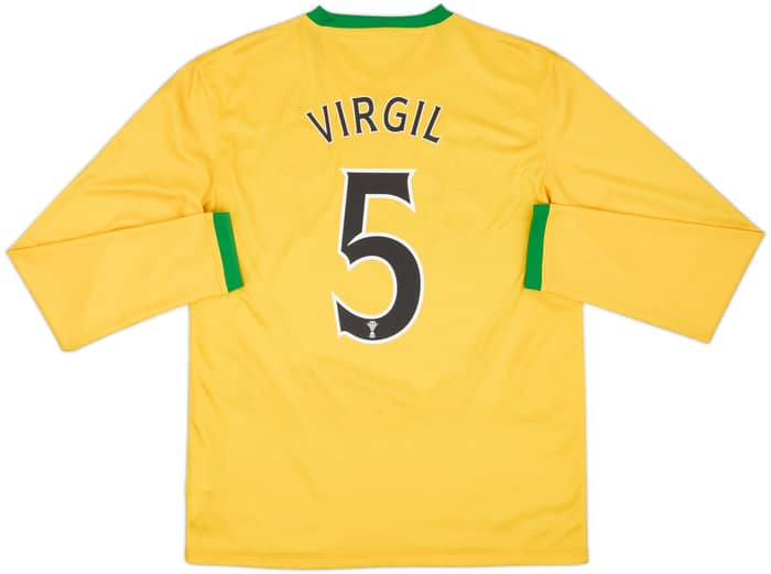 2013-14 Celtic Away L/S Shirt Virgil #5 - 9/10 - (M)