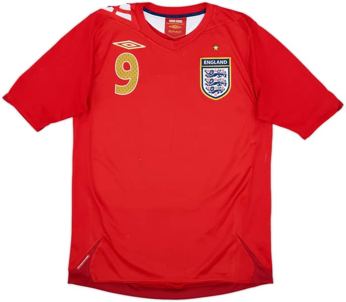 2006-08 England Away Shirt Rooney #9 - 6/10 - (S)