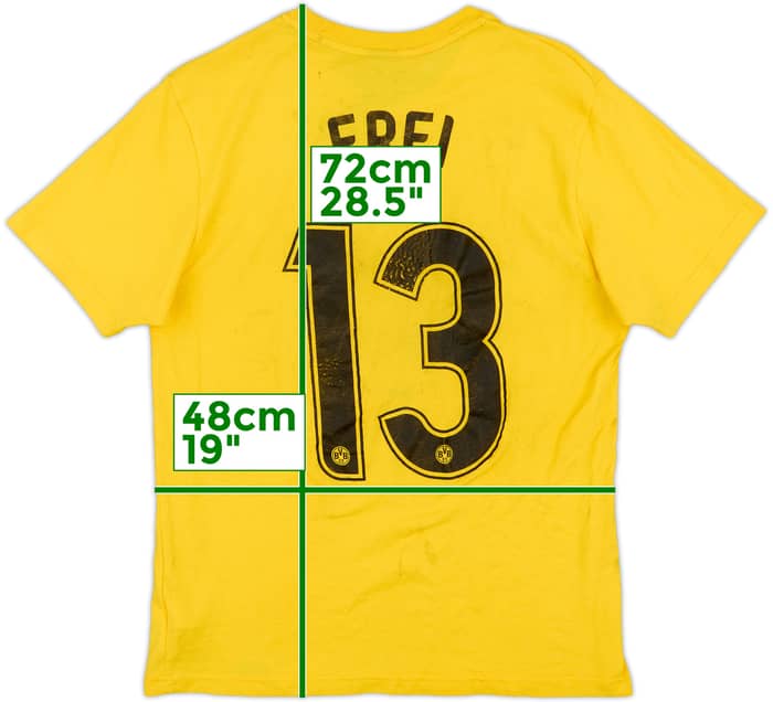 2006-07 Borussia Dortmund Nike Cotton Tee Frei #13 - 5/10 - (M)
