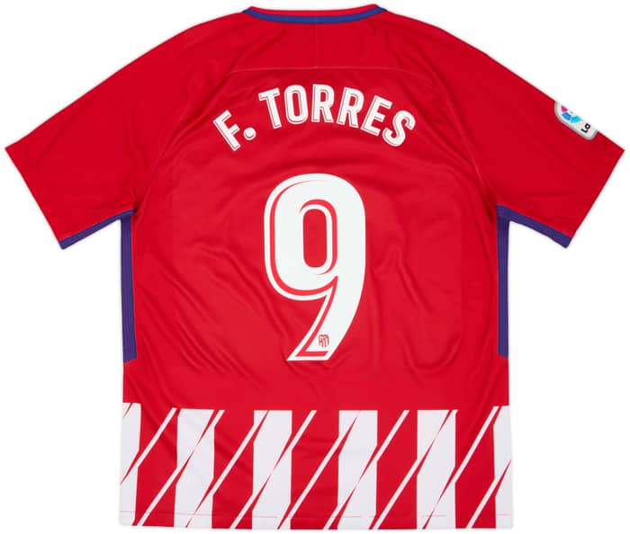 2017-18 Atletico Madrid Home Shirt F.Torres #9 - 6/10 - (L)