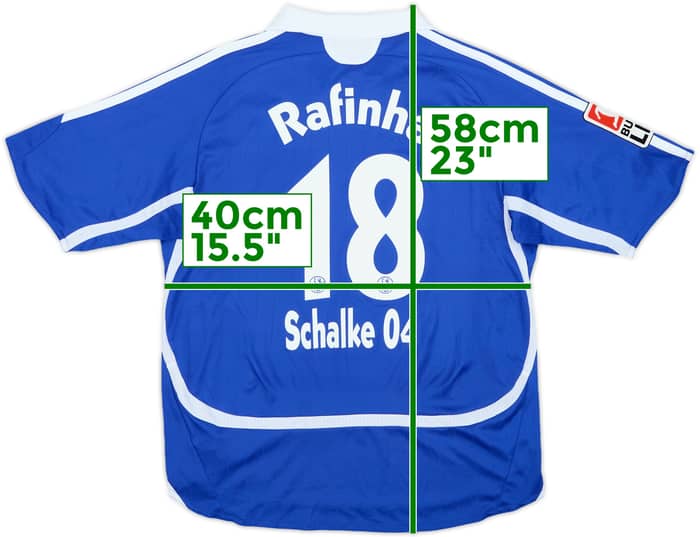 2006-07 Schalke Home Shirt Rafinha #18 - 8/10 - (S.Boys)