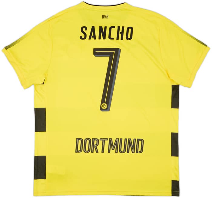 2017-18 Borussia Dortmund Home Shirt Sancho #7 - 8/10 - (XL)