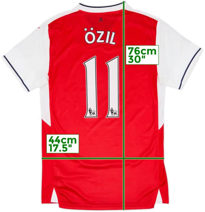 2016-17 Arsenal Home Shirt Ozil #11 - 9/10 - (S)