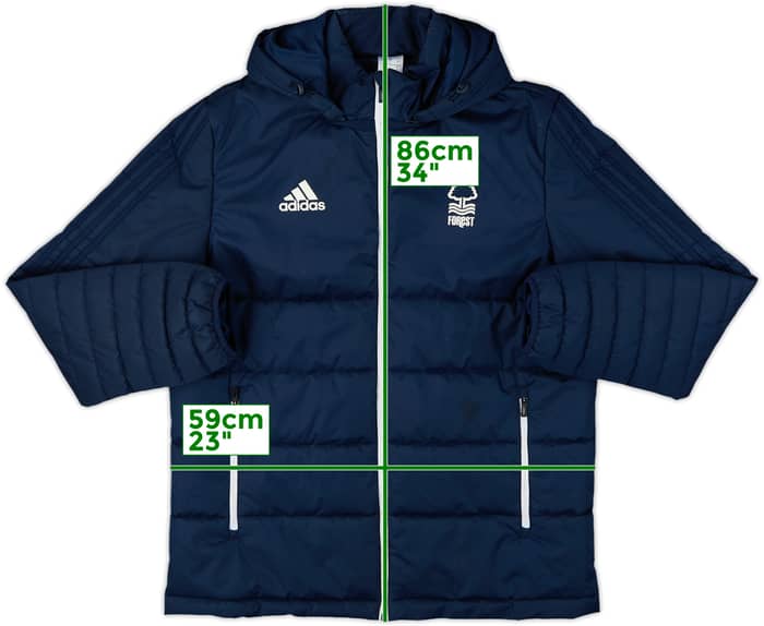 2017-18 Nottingham Forest adidas Padded Bench Coat - 6/10 - (L)