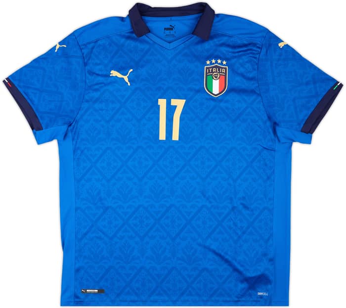 2020-21 Italy Home Shirt Immobile #17 - 8/10 - (XL)