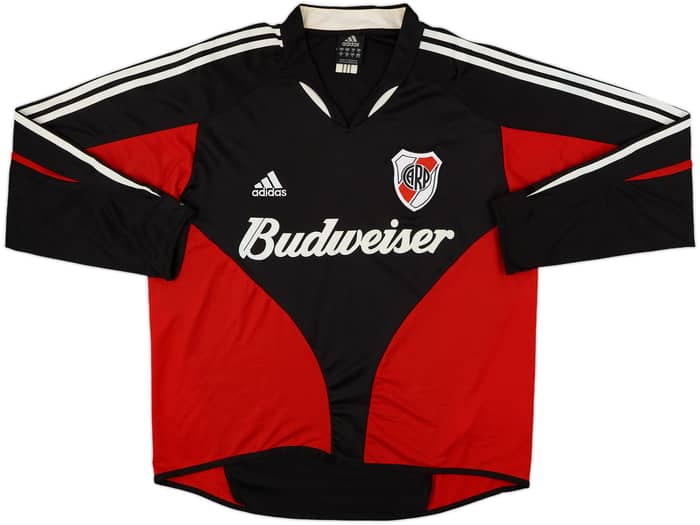 2004-05 River Plate Away L/S Shirt - 7/10 - (S)