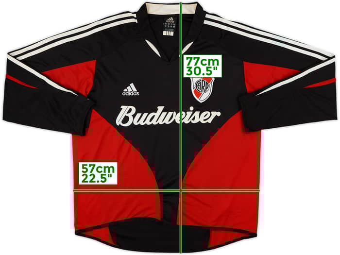 2004-05 River Plate Away L/S Shirt - 7/10 - (S)