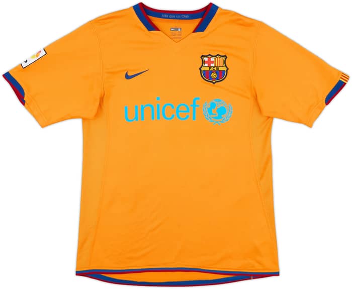 2006-08 Barcelona Away Shirt Ronaldinho #10 - 8/10 - (S)