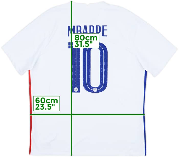 2020-21 France Away Shirt Mbappe #10 - 7/10 - (XL)
