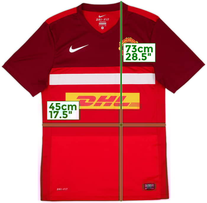 2011-12 Manchester United Nike Training Shirt - 9/10 - (S)