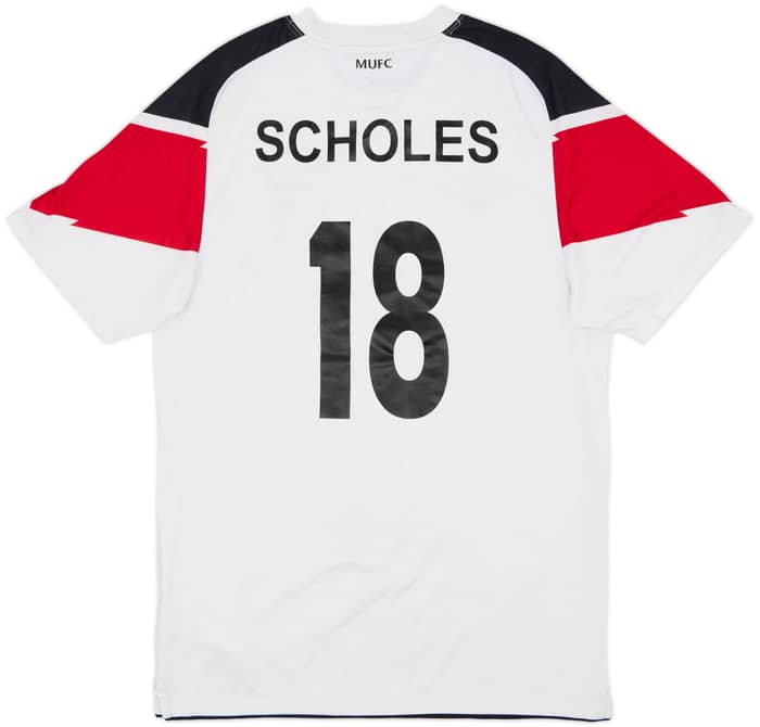 2010-12 Manchester United Away Shirt Scholes #18 - 8/10 - (S)