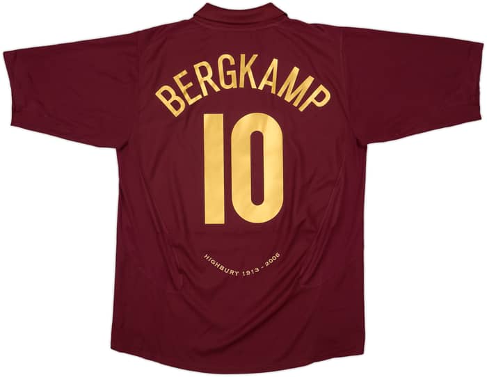 2005-06 Arsenal Home Shirt Bergkamp #10 - 7/10 - (XL)