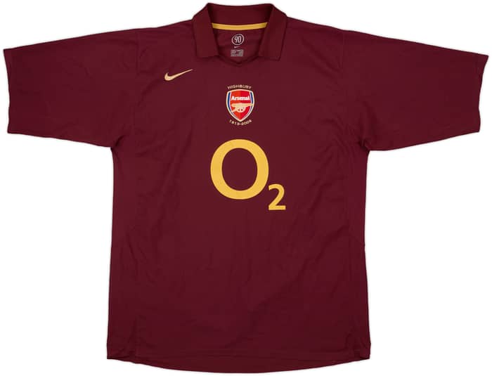 2005-06 Arsenal Home Shirt Bergkamp #10 - 7/10 - (XL)