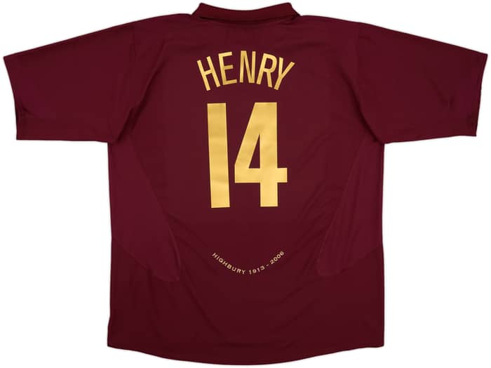 2005-06 Arsenal Home Shirt Henry #14 - 8/10 - (3XL)
