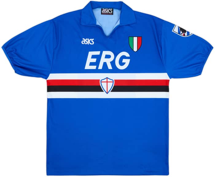 1991-92 Sampdoria Home Shirt - 8/10 - (XL)