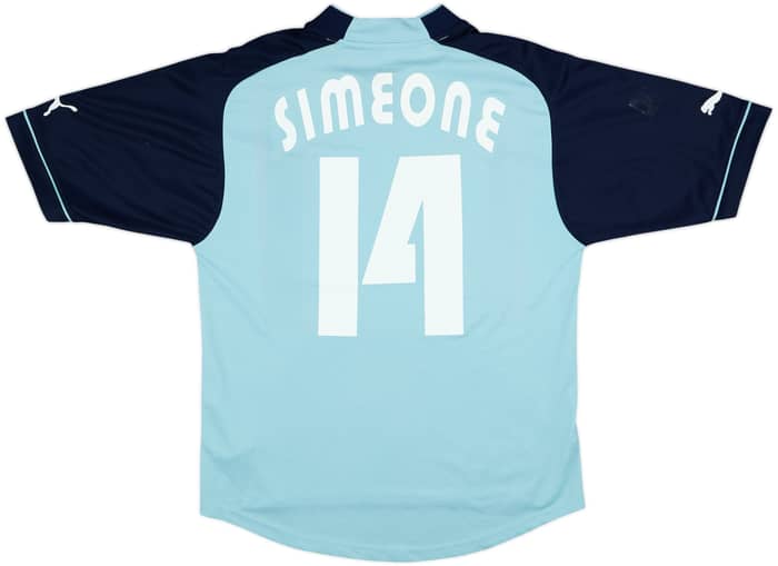 2002-03 Lazio Third Shirt Simeone #14 - 8/10 - (L)