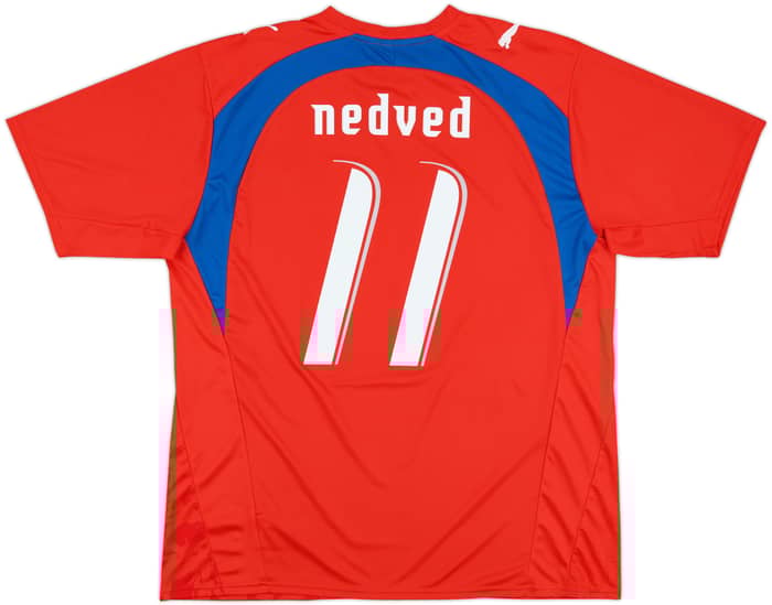 2006-08 Czech Republic Basic Home Shirt Nedved #11 - 8/10 - (XL)