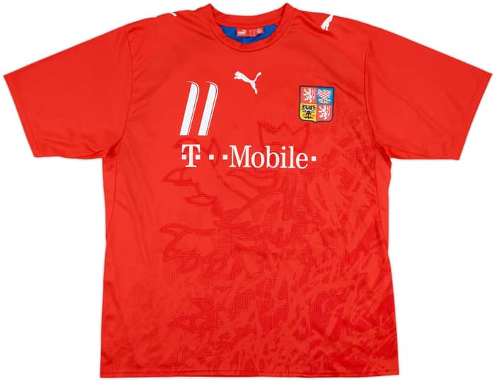 2006-08 Czech Republic Basic Home Shirt Nedved #11 - 8/10 - (XL)