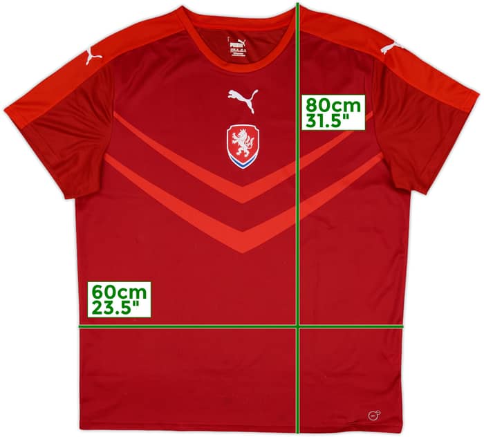 2016-18 Czech Republic Home/Training Shirt - 7/10 - (XXL)
