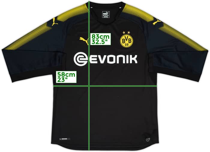 2017-18 Borussia Dortmund Away L/S Shirt - 8/10 - (XL)