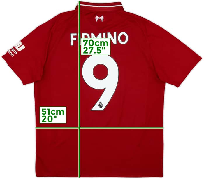 2018-19 Liverpool Home Shirt Firmino #9 - 8/10 - (M)
