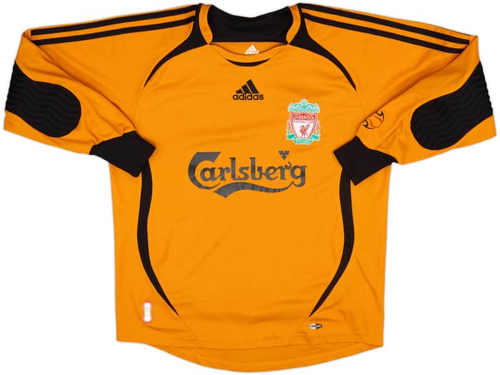 2006-07 Liverpool GK Shirt - 8/10 - (L.Boys)