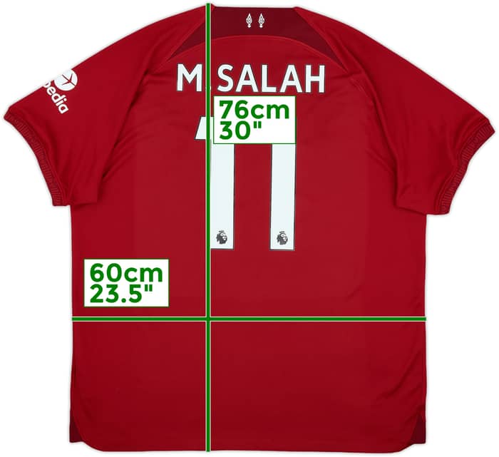 2022-23 Liverpool Home Shirt M.Salah #11 - 7/10 - (XL)