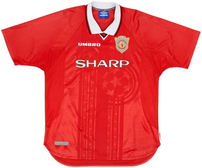 1997-00 Manchester United CL Shirt Beckham #7 - 6/10 - (XL)
