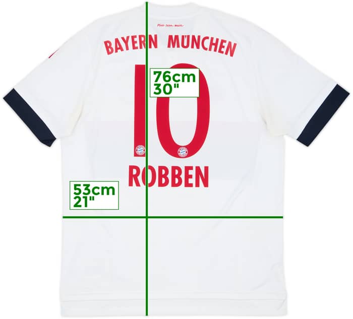 2015-16 Bayern Munich Away Shirt Robben #10 - 6/10 - (L)