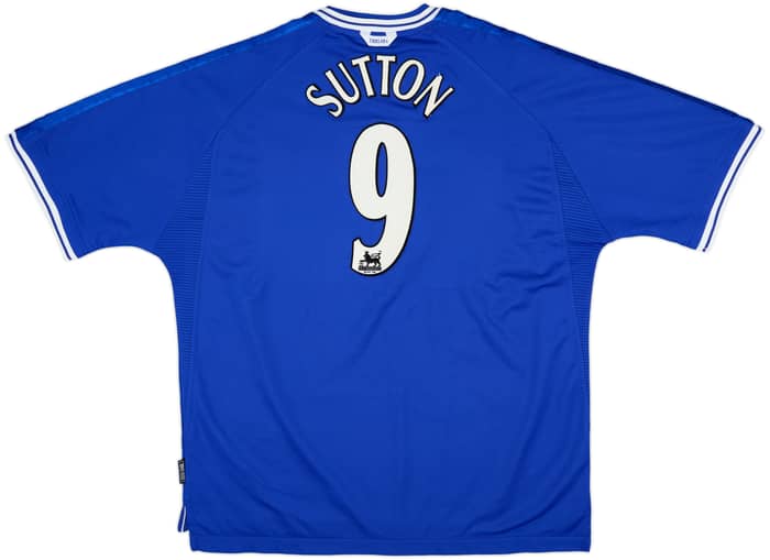 1999-01 Chelsea Home Shirt Sutton #9 - 7/10 - (XXL)