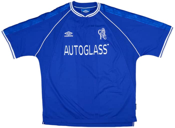 1999-01 Chelsea Home Shirt Sutton #9 - 7/10 - (XXL)