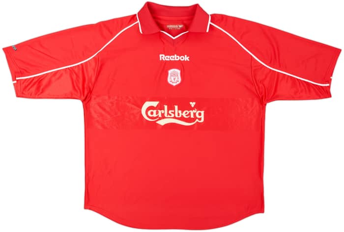 2000-02 Liverpool Home Shirt Berger #18 - 7/10 - (XL)