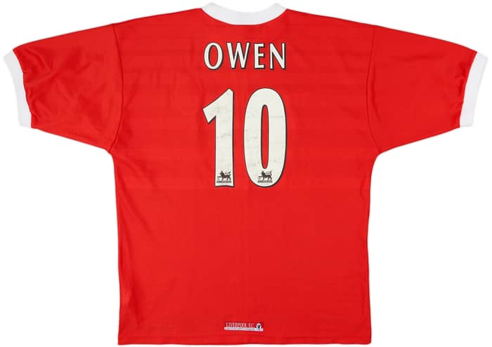 1998-00 Liverpool Home Shirt Owen #10 - 6/10 - (L)