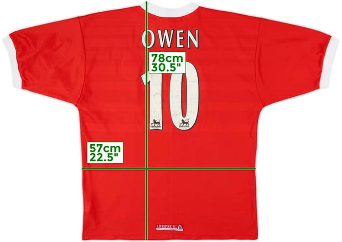 1998-00 Liverpool Home Shirt Owen #10 - 6/10 - (L)
