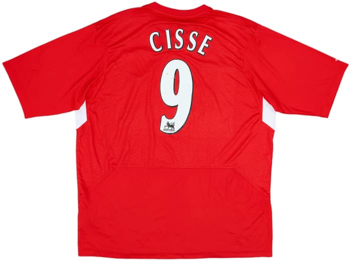 2004-06 Liverpool Home Shirt Cisse #9 - 4/10 - (XL)