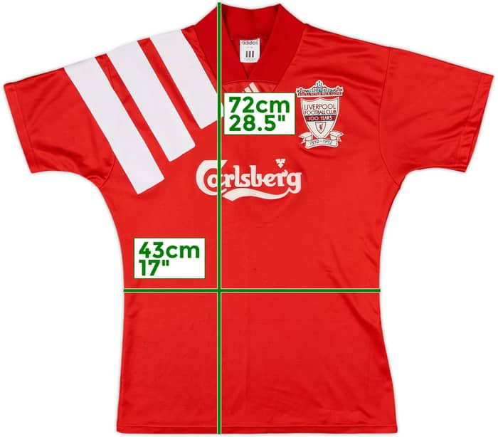 1992-93 Liverpool Centenary Home Shirt - 8/10 - (S)