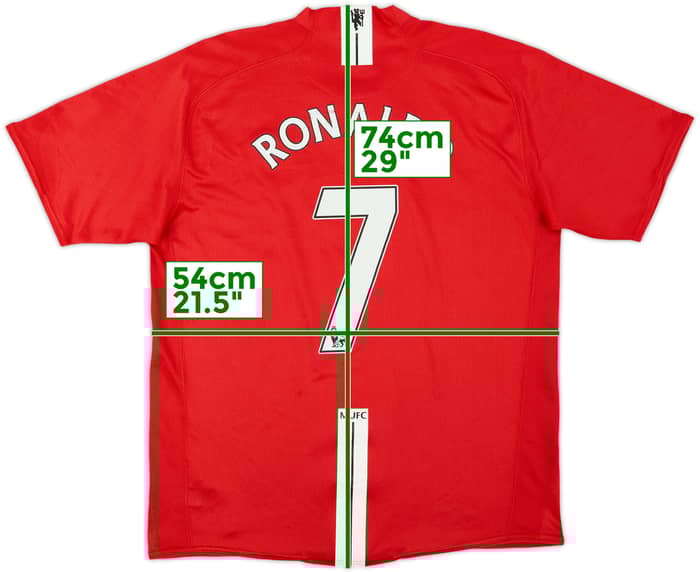 2007-09 Manchester United Home Shirt Ronaldo #7 - 6/10 - (L)