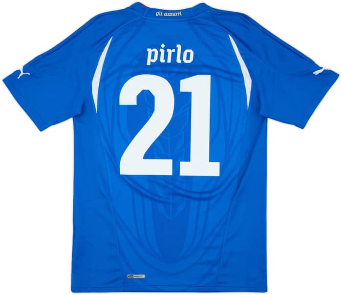 2010-12 Italy Home Shirt Pirlo #21 - 8/10 - (M)