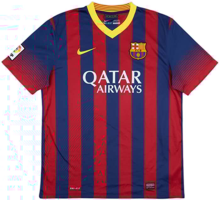 2013-14 Barcelona Home Shirt A.Iniesta #8 - 5/10 - (L)