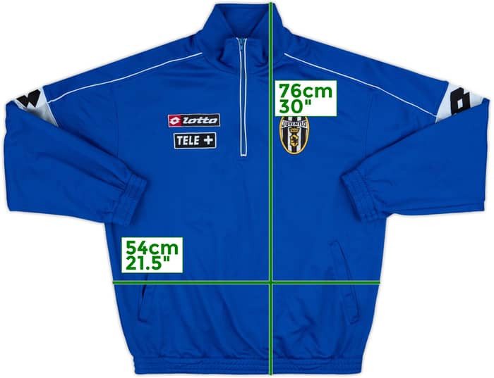 2000-01 Juventus Lotto 1/4 Zip Drill Top - 9/10 - (XL)