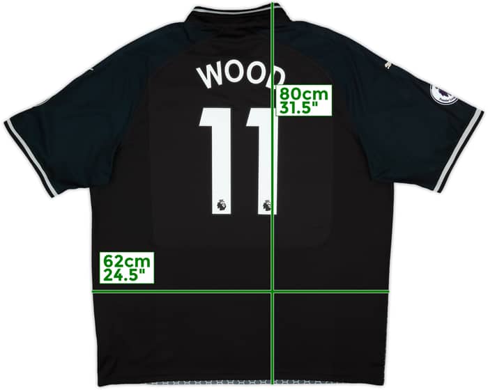 2018-19 Burnley Away Shirt Wood #11 - 9/10 - (3XL)