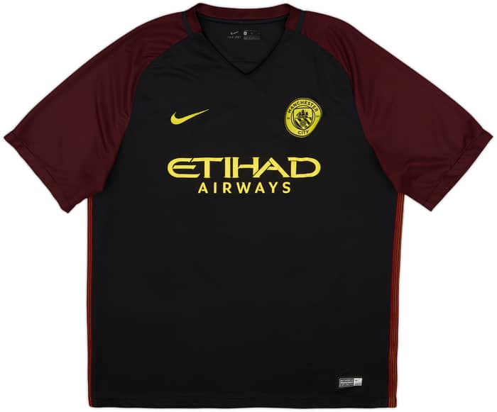 2016-17 Manchester City Away Shirt Kun Aguero #10 - 6/10 - (XL)
