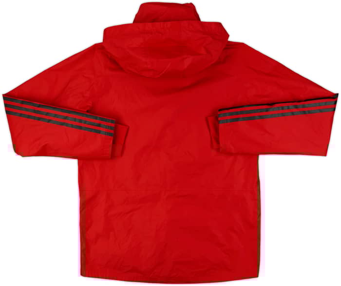 2021-22 Manchester United adidas Hooded Rain Jacket - 10/10 - (S)