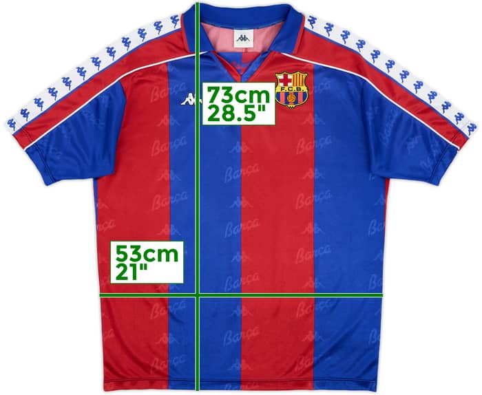 1992-95 Barcelona Home Shirt - 8/10 - (L)