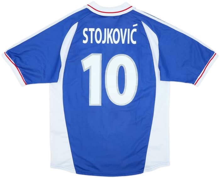 2000-01 Yugoslavia Home Shirt Stojkovic #10 - 9/10 - (L)