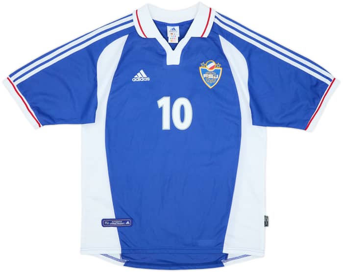 2000-01 Yugoslavia Home Shirt Stojkovic #10 - 9/10 - (L)